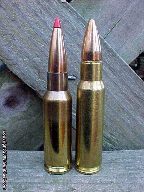 Cartridge comparison (left to right): 6.5mm Grendel, 6.8mm Remington