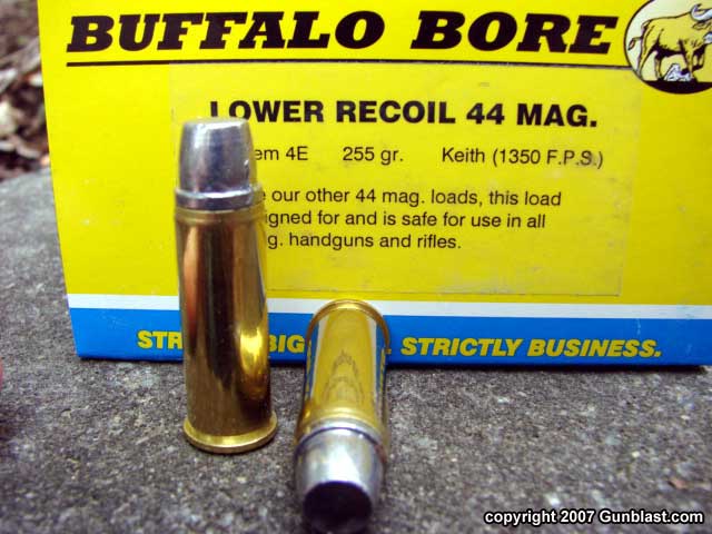 44 magnum ammo. 255-grain Keith ammunition