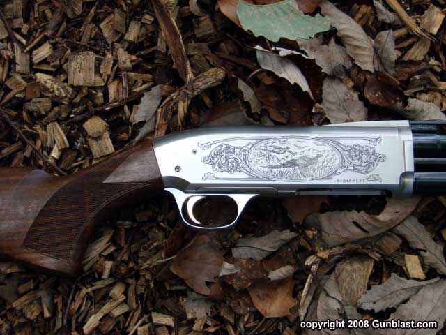 Browning BPS Grade III 16 gauge pump shotgun. 