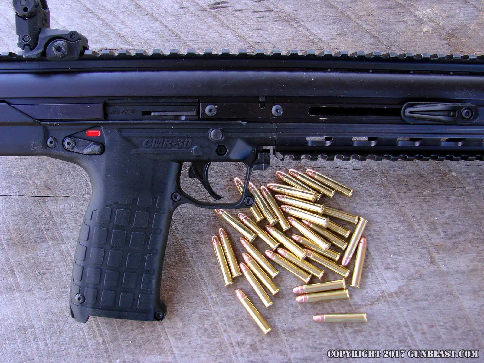 CMR-30 holds 31 shots of 22 Magnum ammunition. 
