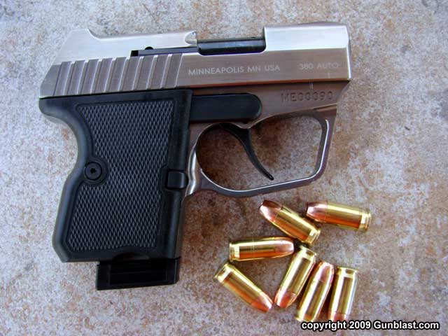 The Micro Desert Eagle holds seven rounds of .380 ACP ammo. 