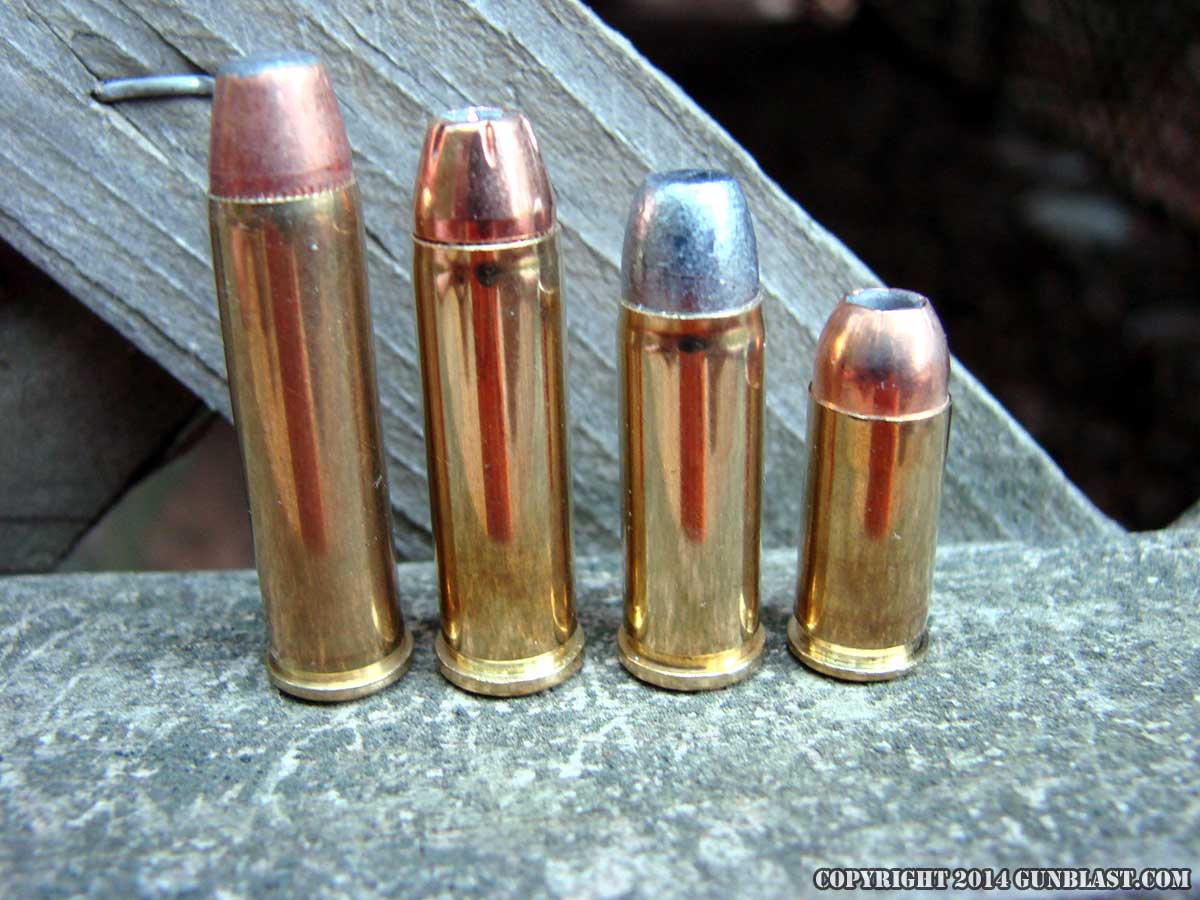 Author tested the Single-Seven revolvers with (left to right): 327 Federal Magnum...
