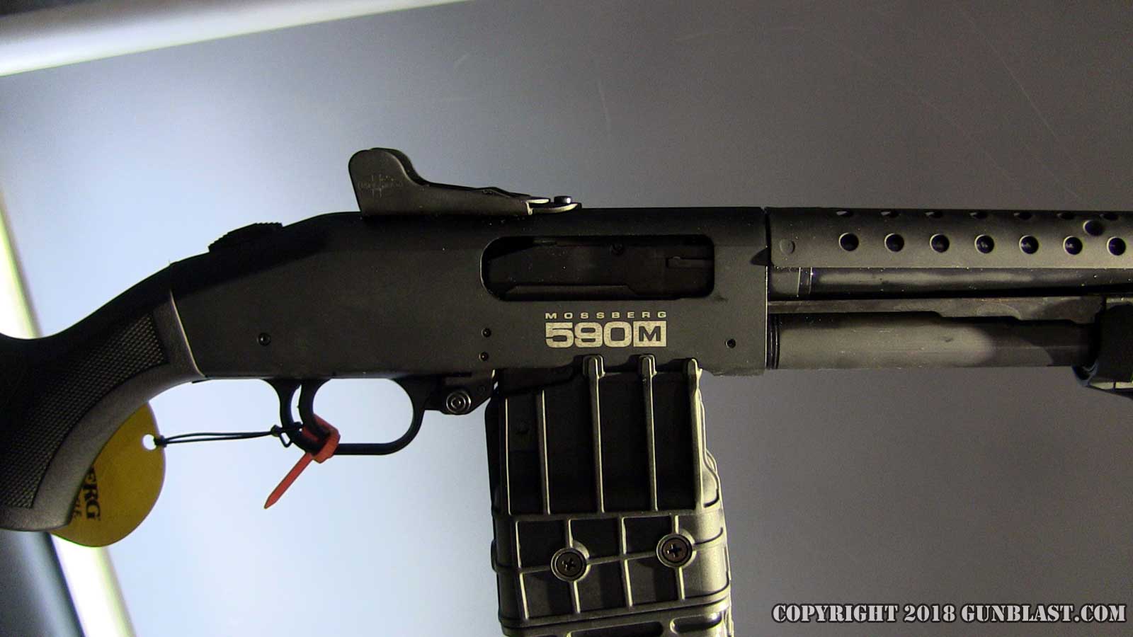 Mossberg Model 590M Mag-Fed Pump-Action Shotgun. 