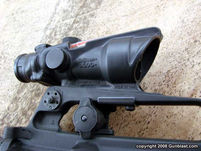 Handle mount allows use of iron sights, and retains the handle's inten...